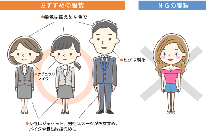 派遣登録時の服装